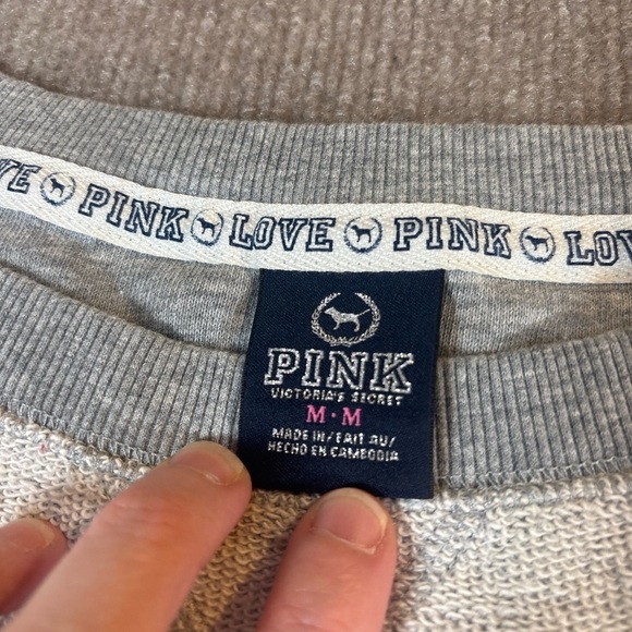 Gray and Cream Crewneck Sweatshirt 1164 - Picture 2 of 6